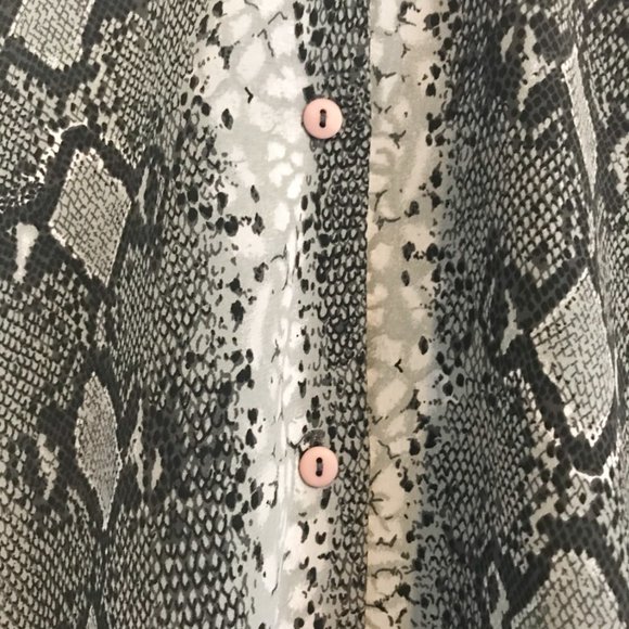 Vintage | Neutral Snake Print Shirt - Picture 2 of 2